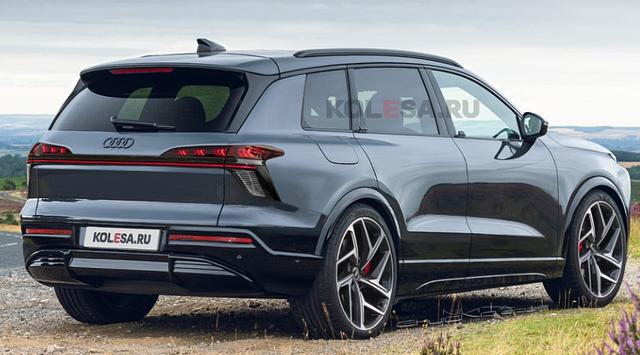 全新奥迪 Q9 渲染图曝光 4.0T V8+quattro 四驱，2026 同步 Q7 发布-有驾